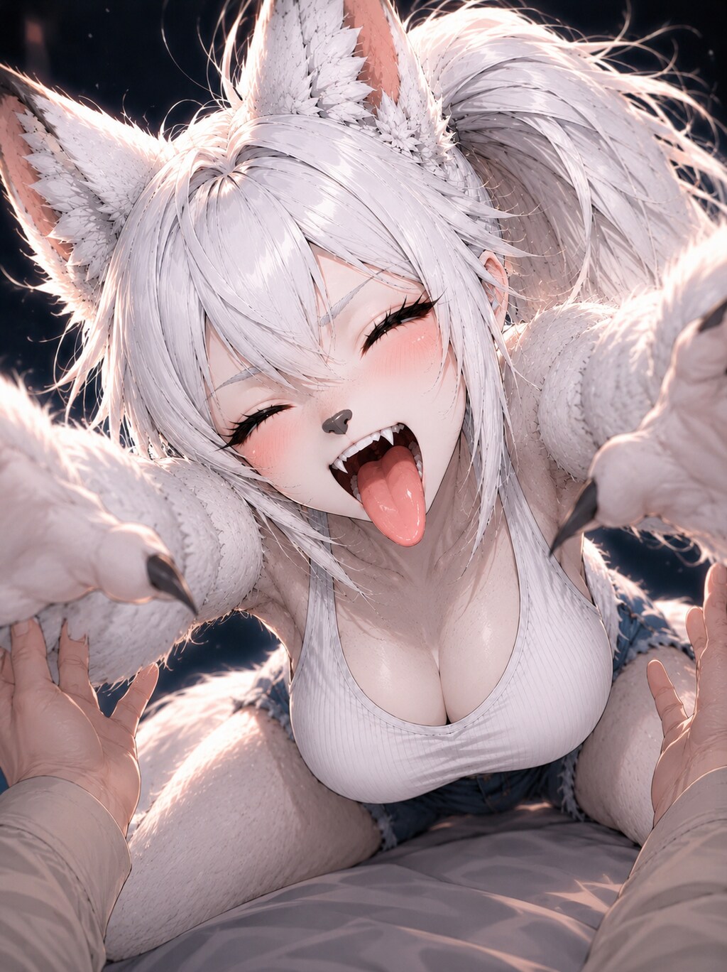 ゲームのアバターと戯れる