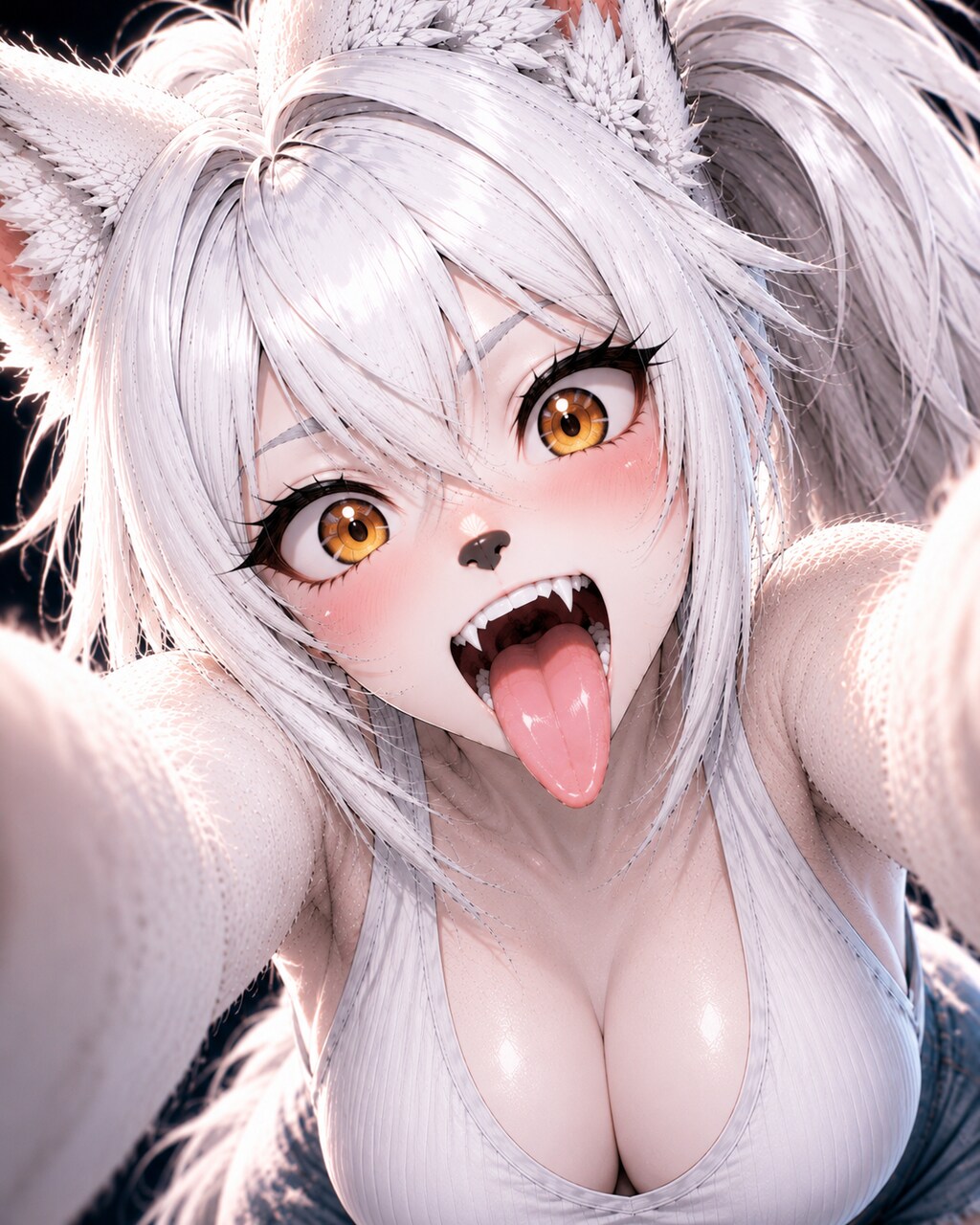 ゲームのアバターと戯れる