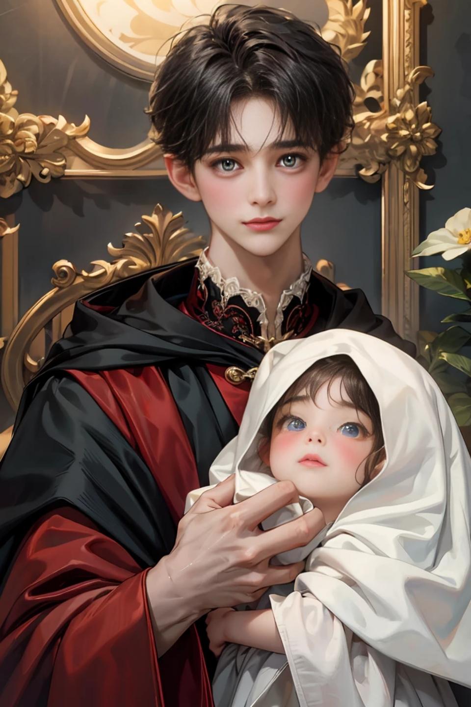 美男子王子　妹の姫様と