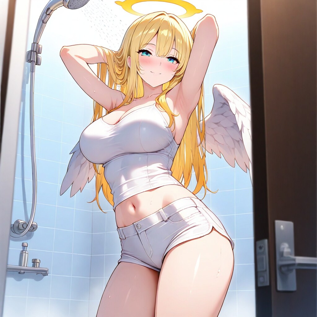 一緒に浴びる？