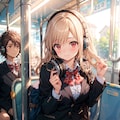 ヘッドフォンJKと通学電車 3枚目