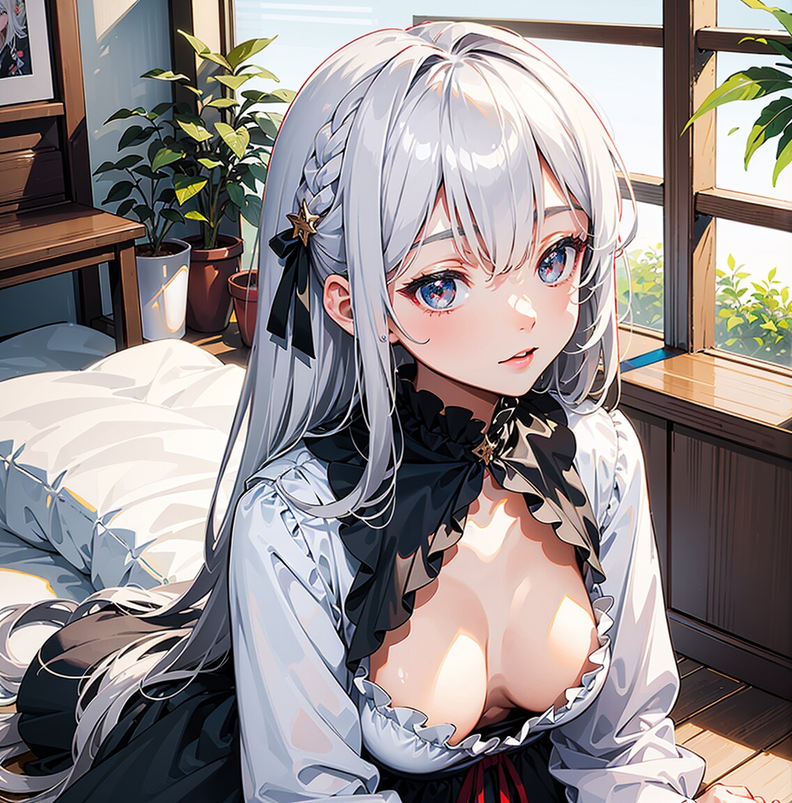 チラ見せお胸