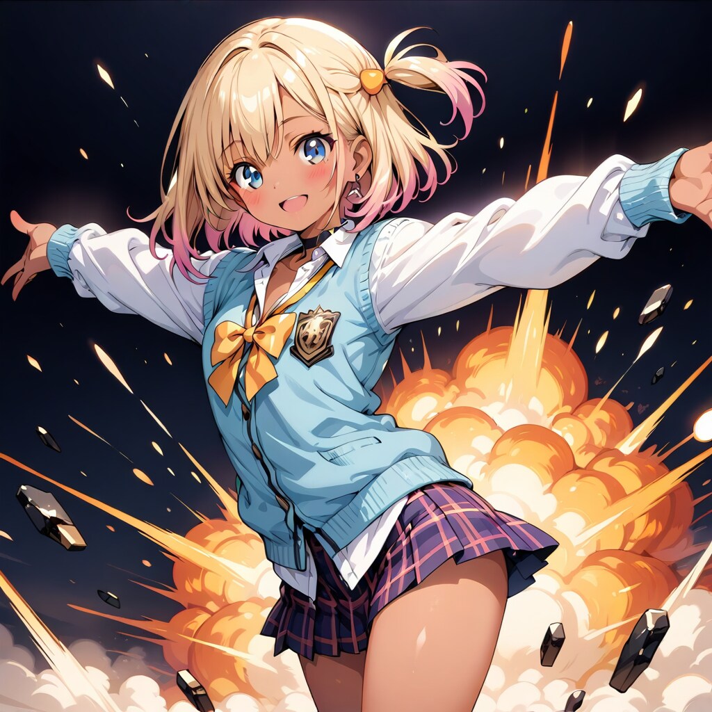 金髪ギャル（アカリ？）爆誕！ | の人気AIイラスト・グラビア