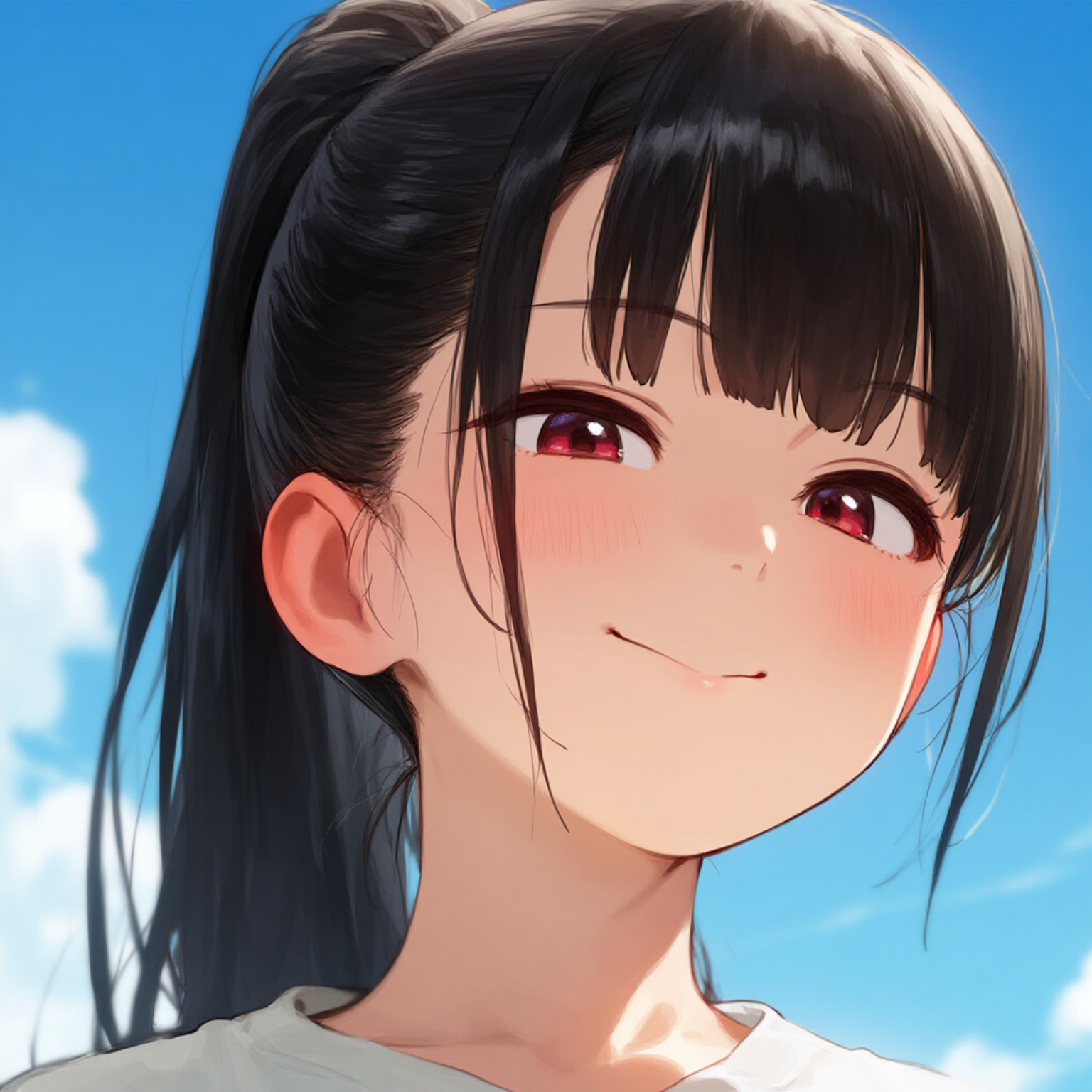 黒髪女子