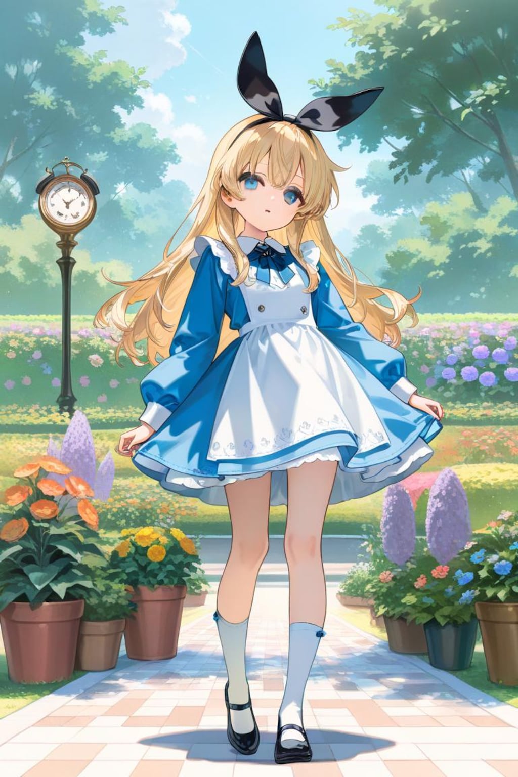 Alice in tea party