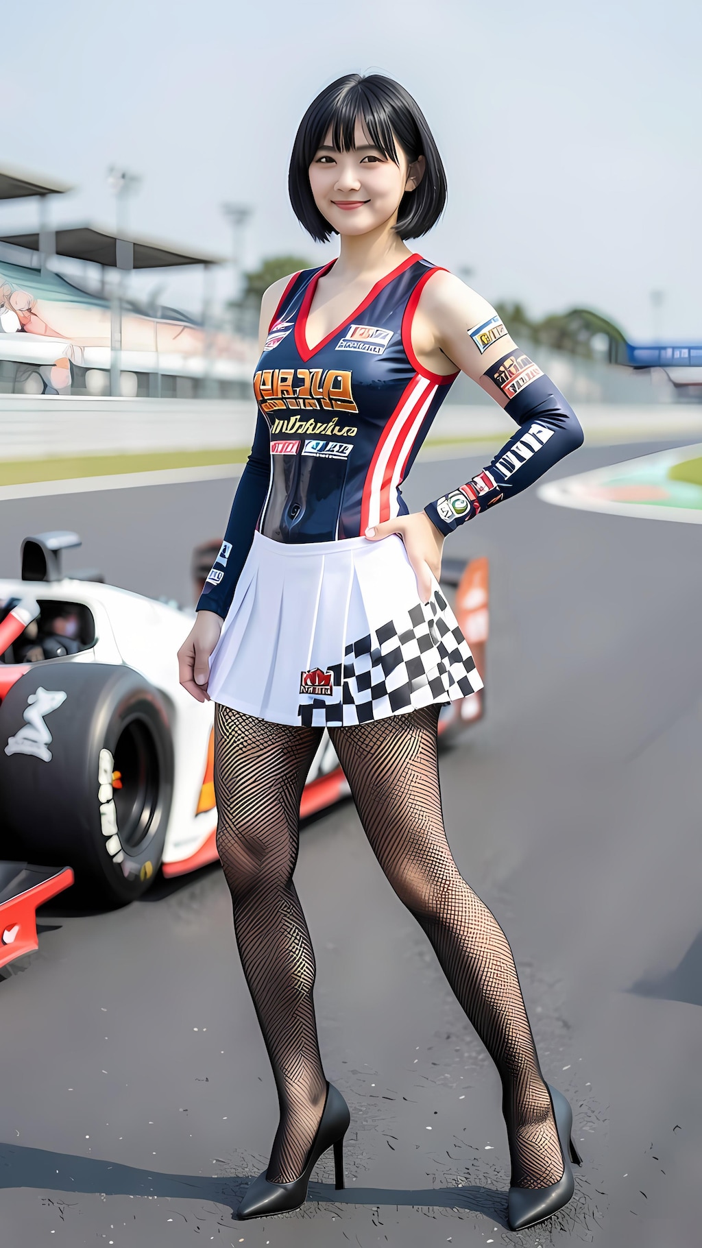 レースクイーン　黒髪Ver