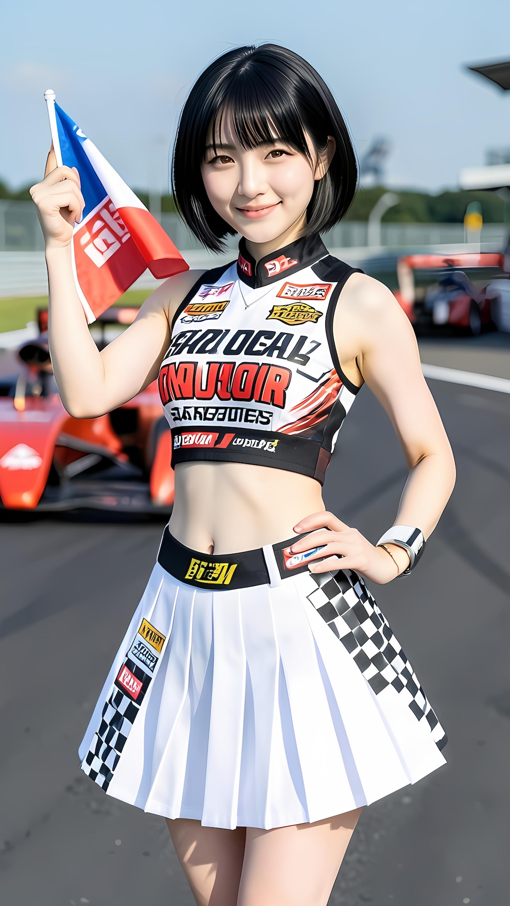 レースクイーン　黒髪Ver