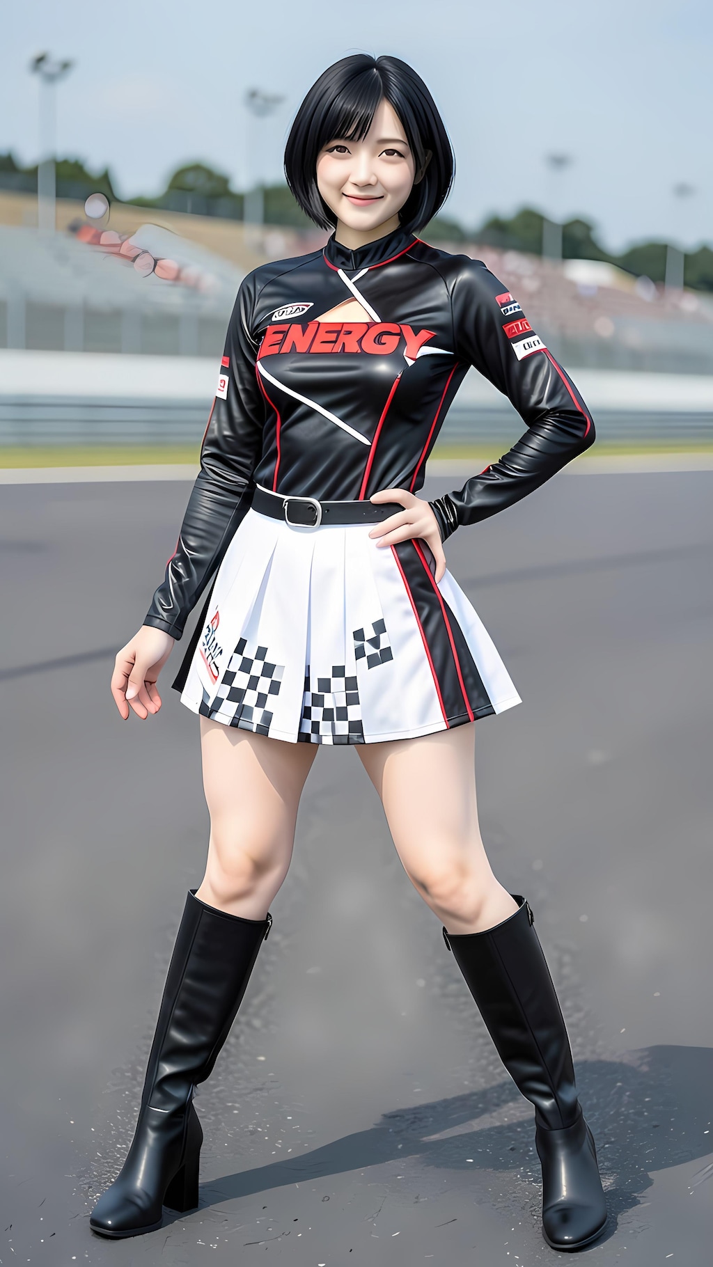 レースクイーン　黒髪Ver