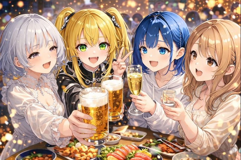 忘年会！ | の人気AIイラスト・グラビア