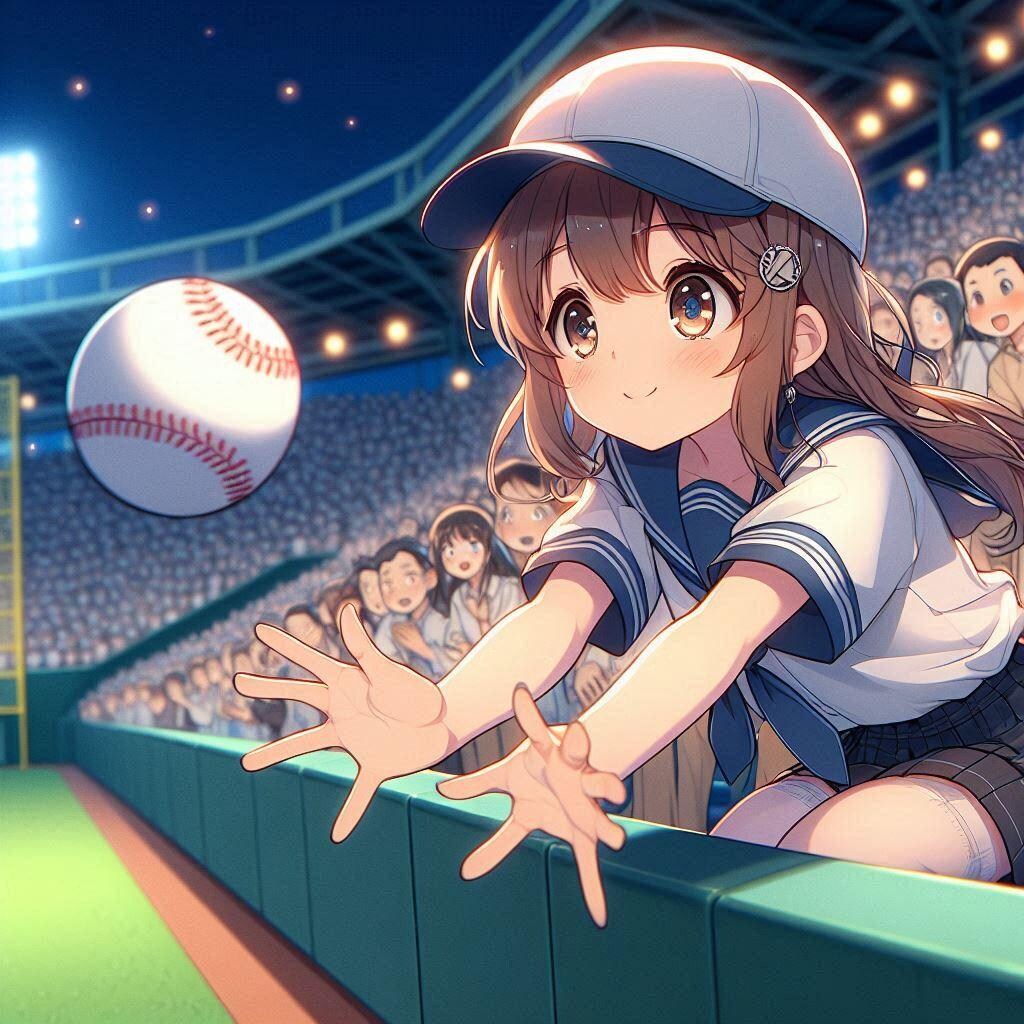 ホームランボールいただきっ♥️