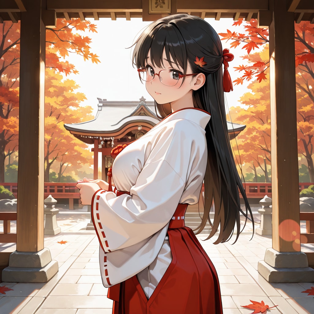 詩織ちゃん、巫女さんになる４