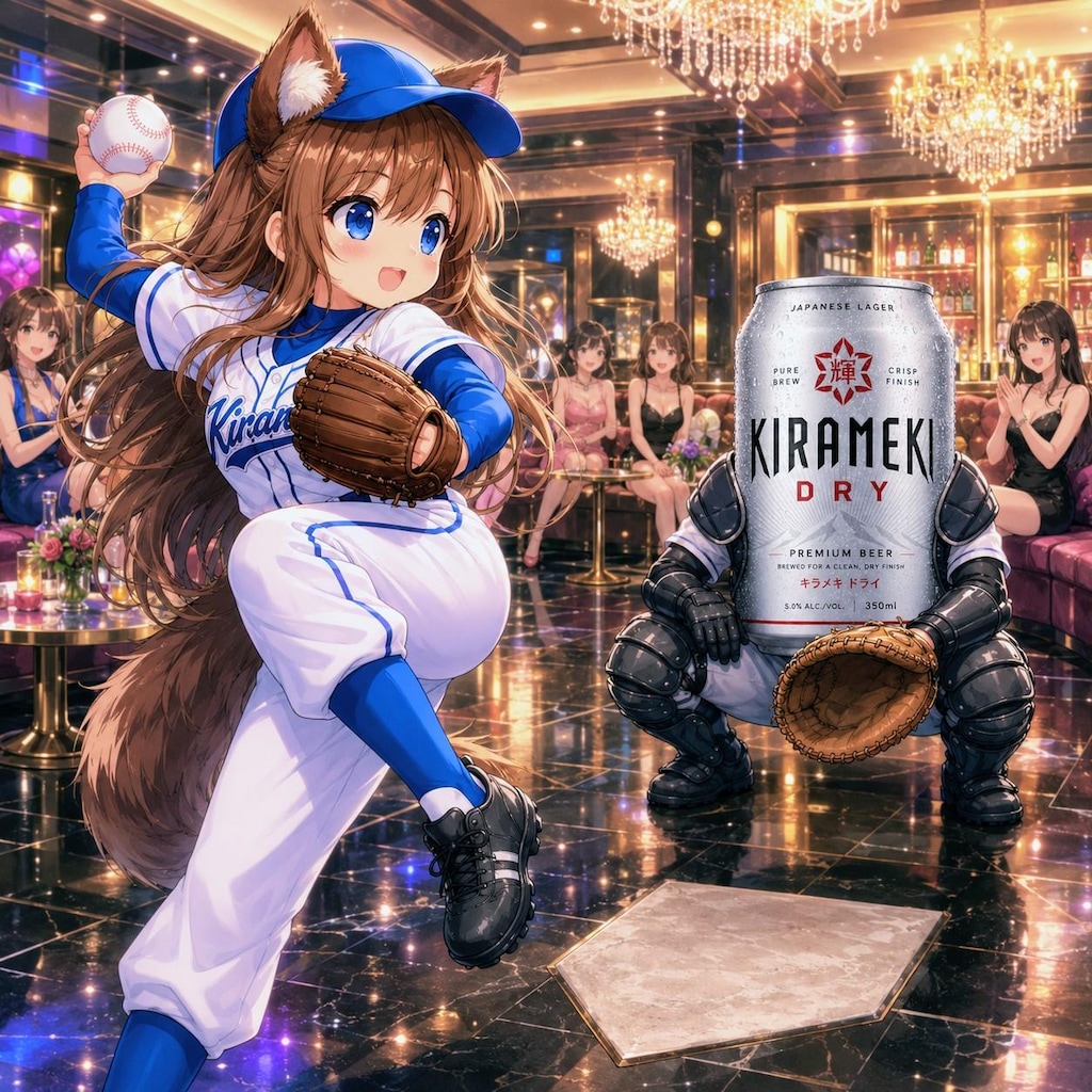 キャバクラで遊ぶ小さな女の子