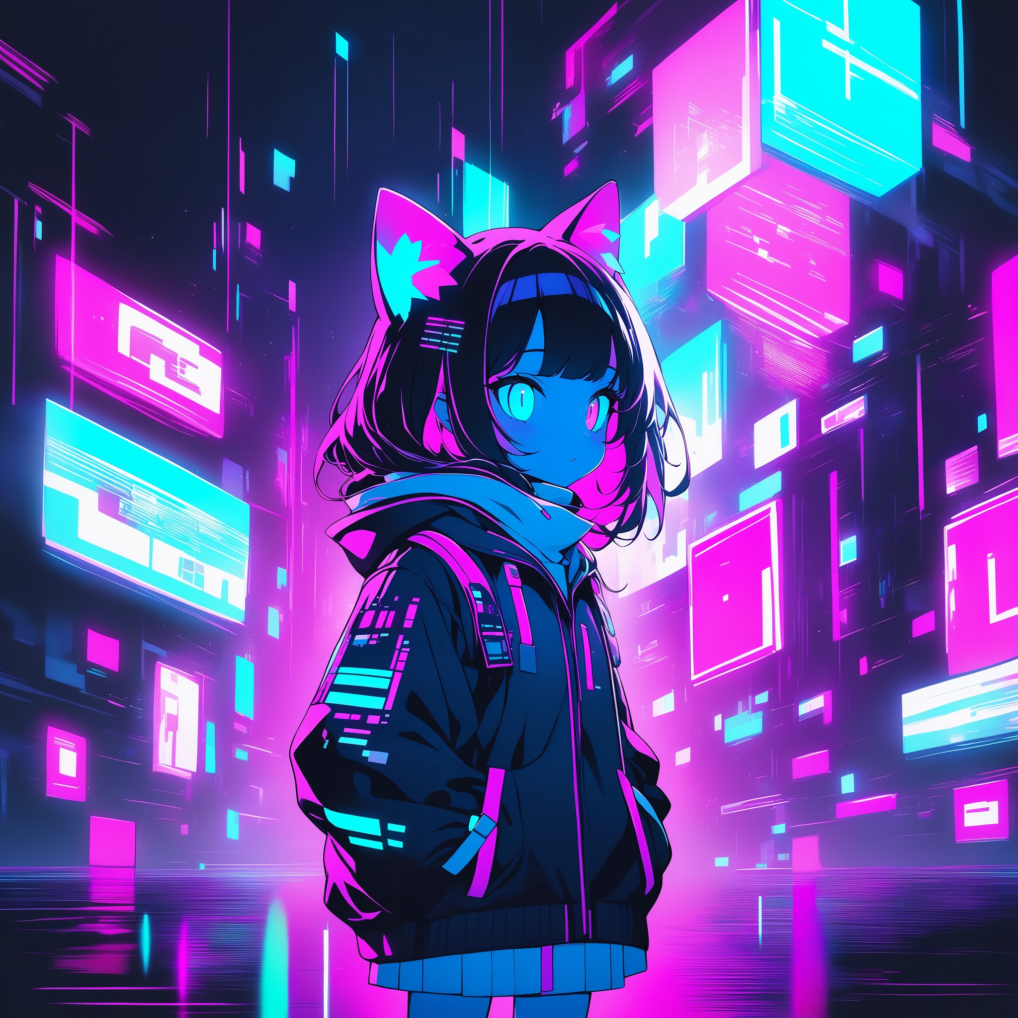 電脳世界 | の人気AIイラスト・グラビア