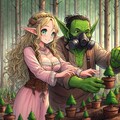 ゴブリン「エルフの森に木を植えよう！」 3枚目