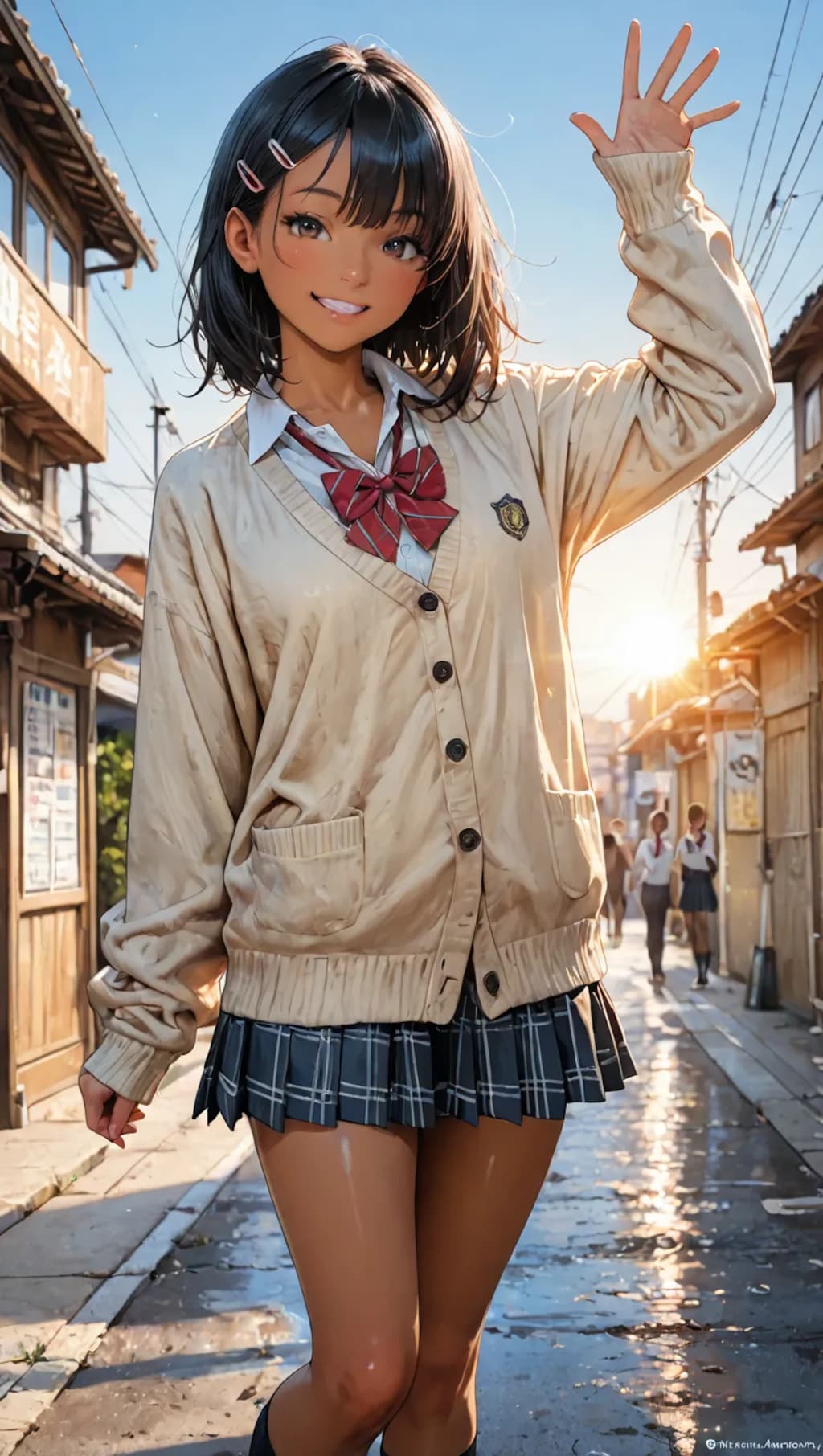 今日もお疲れ様〜🩷JKとの挨拶🥰