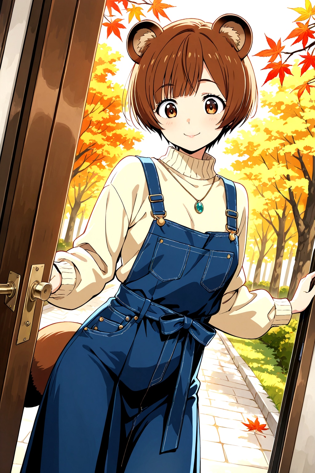 昨日助けたたぬきがお礼に来た