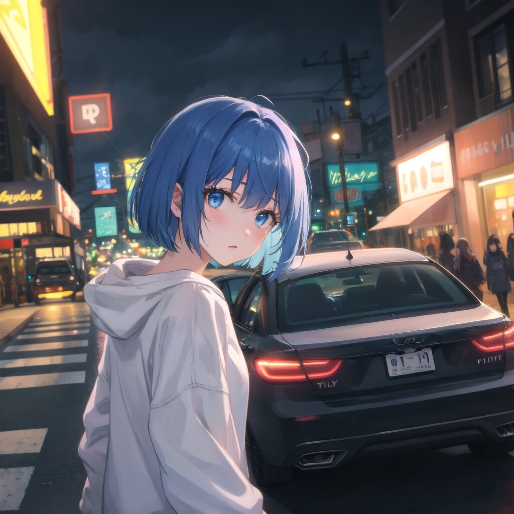 ネオンに照らされて | の人気AIイラスト・グラビア