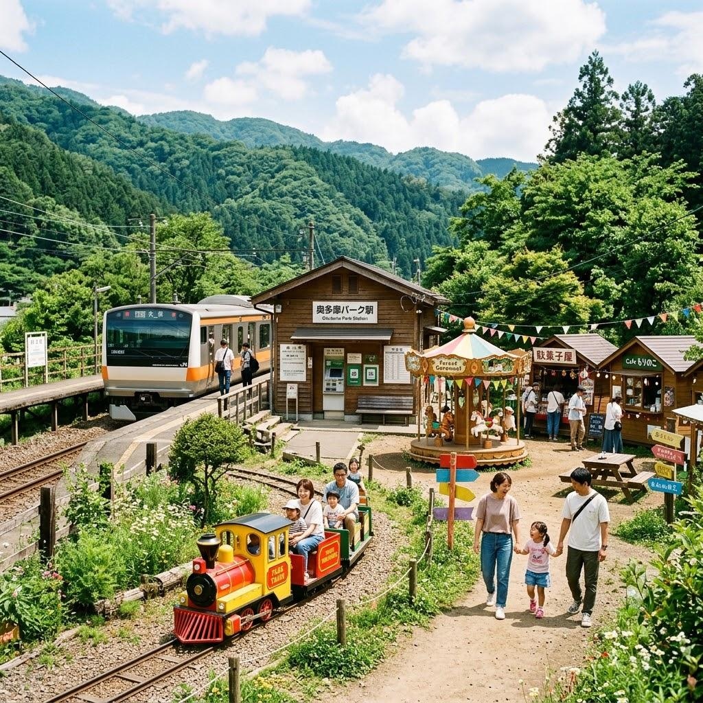 テーマパーク風の駅