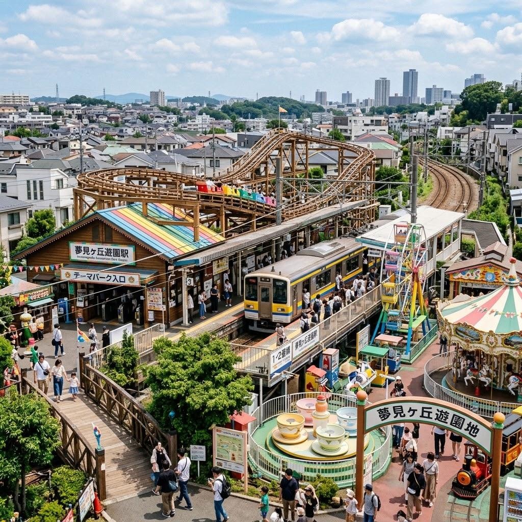テーマパーク風の駅