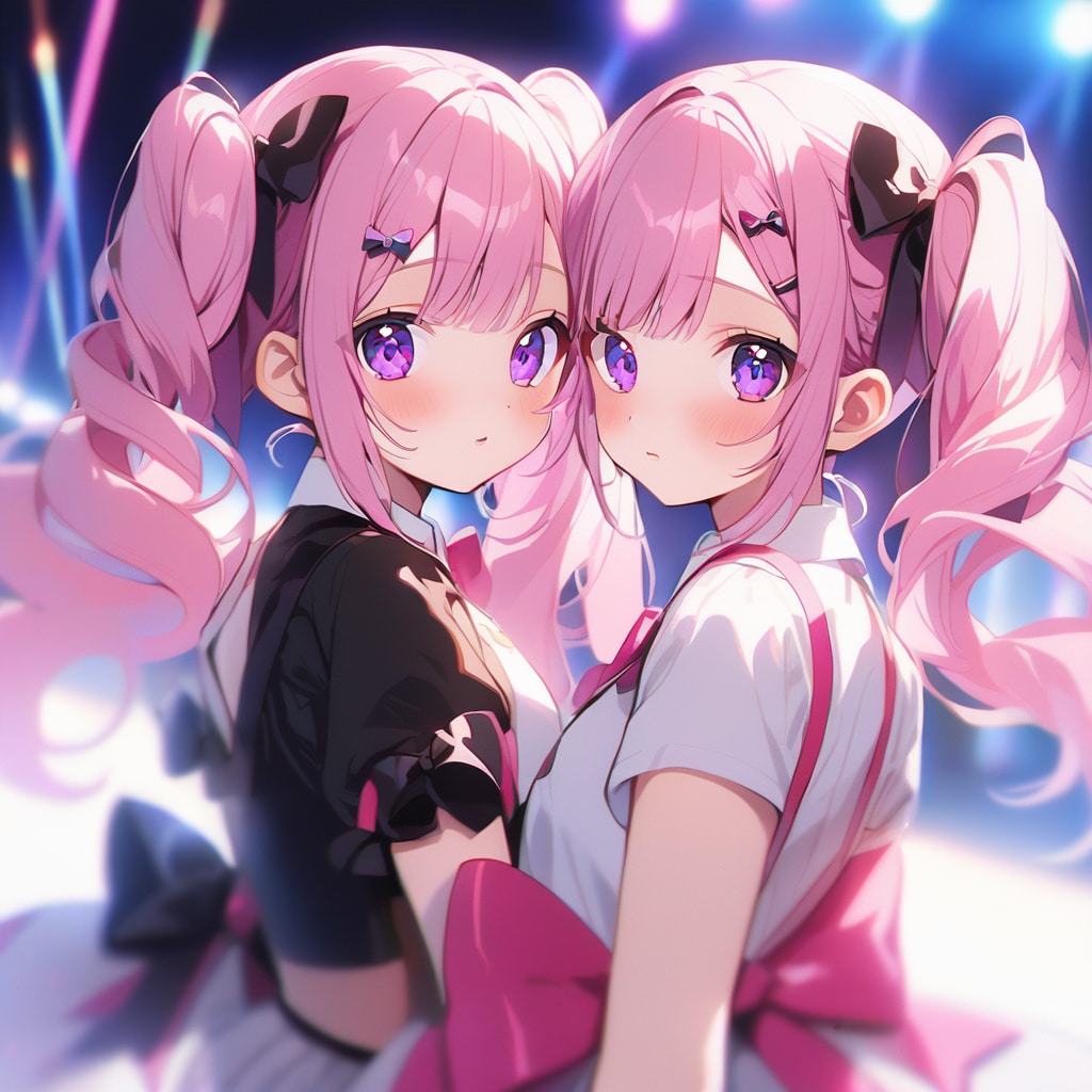 双子 | の人気AIイラスト・グラビア