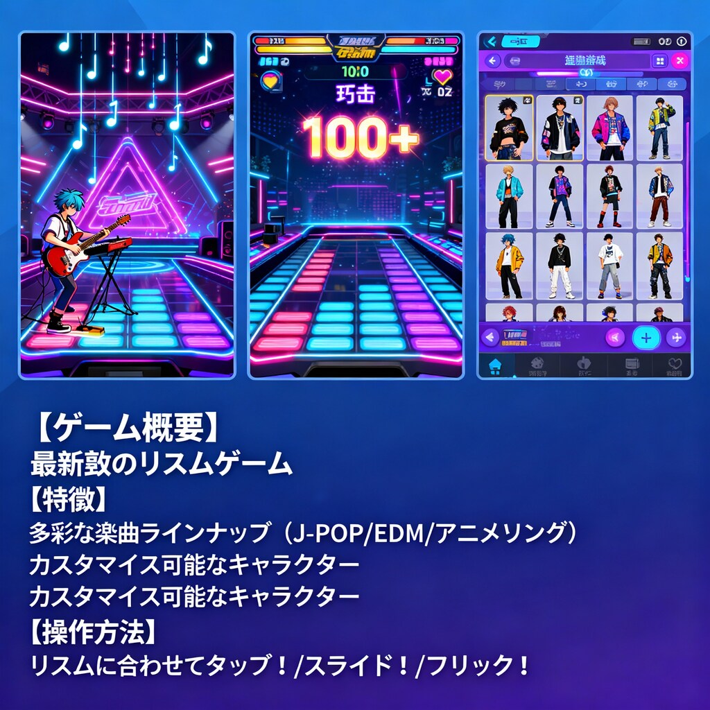 音楽ゲームのパッケージ裏