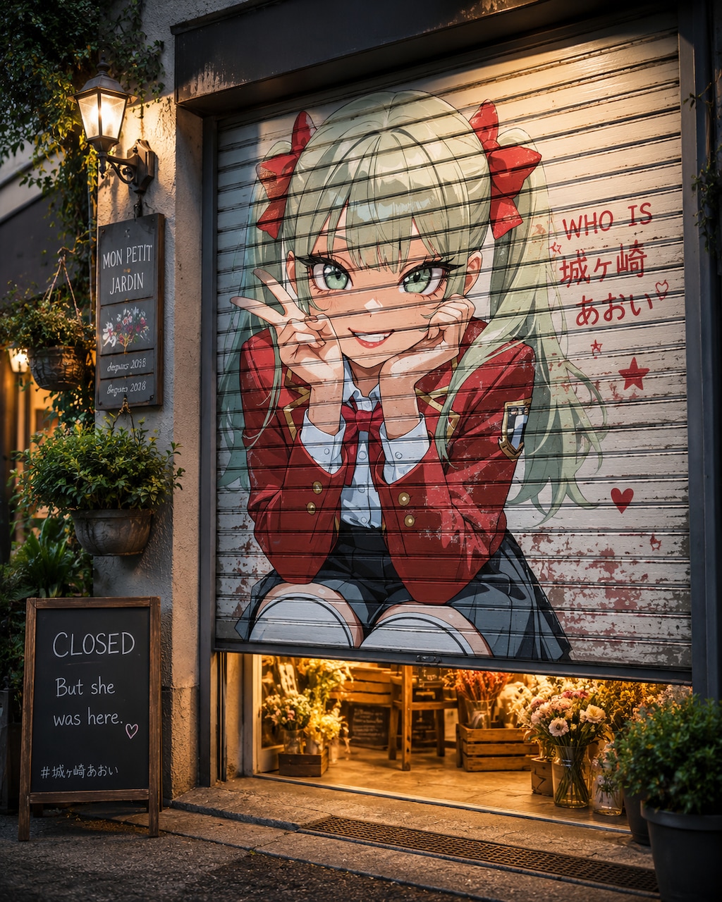 あおいでシャッターアート