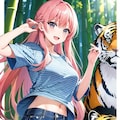 トラがいる 2枚目