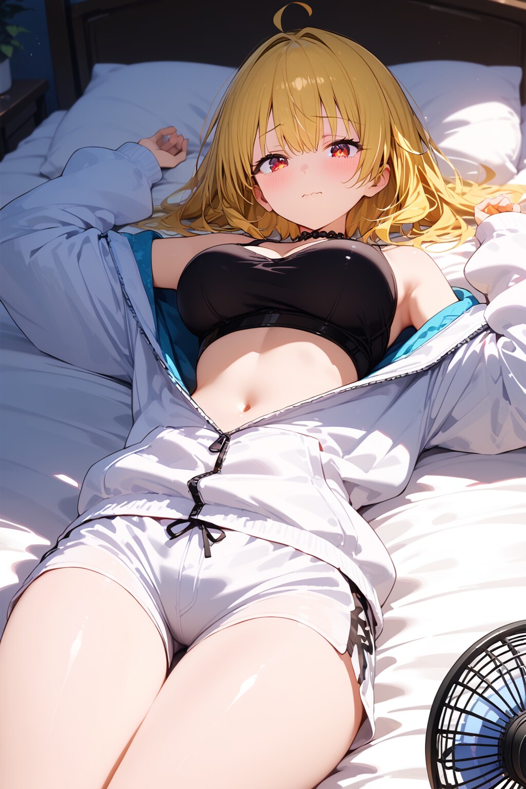 寝起き気味な金髪ちゃんで、HALOくん観察