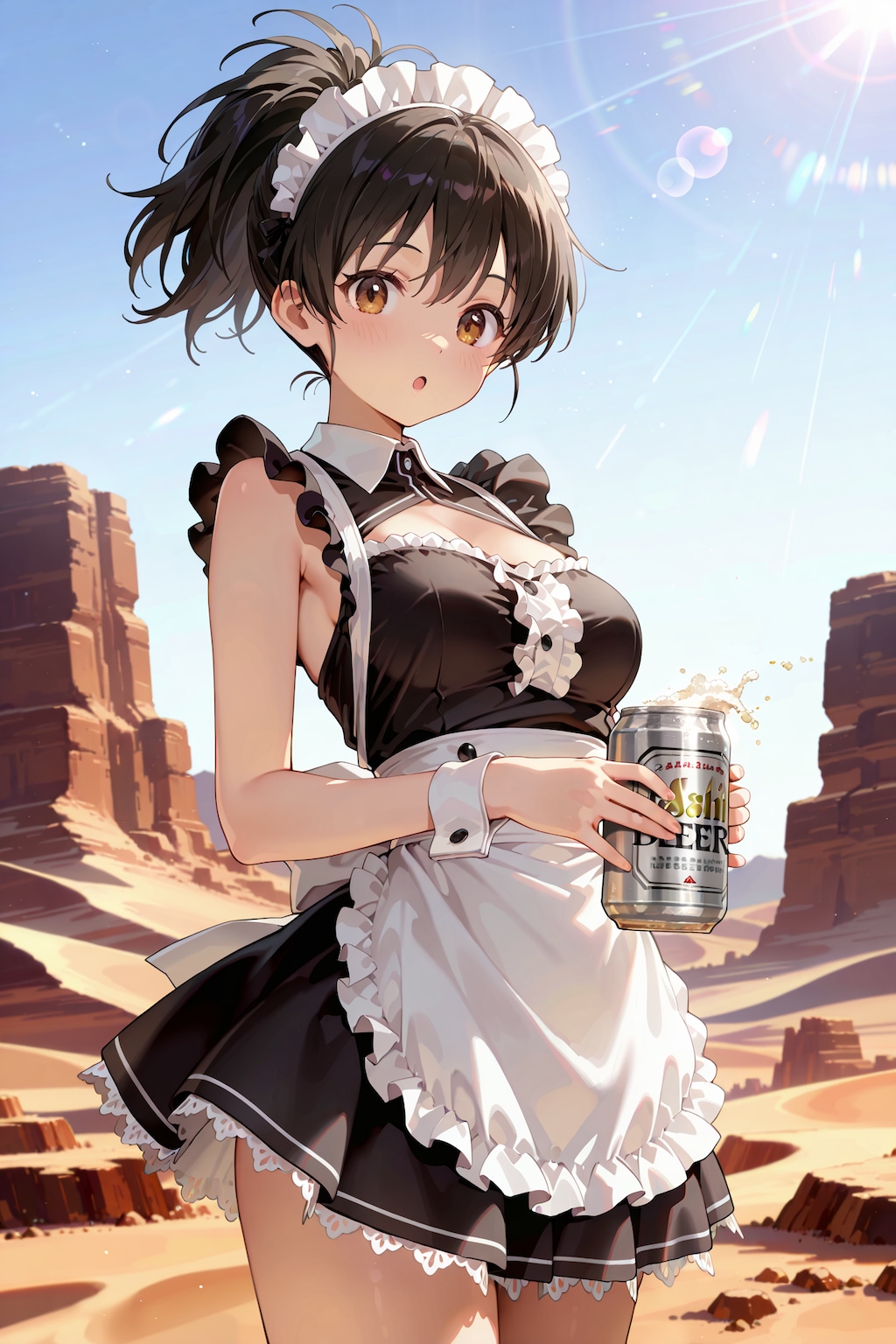 砂漠のメイドさん with スーパードライ Y711