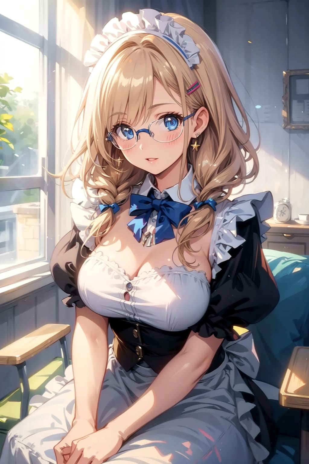 メガネ美少女メイド