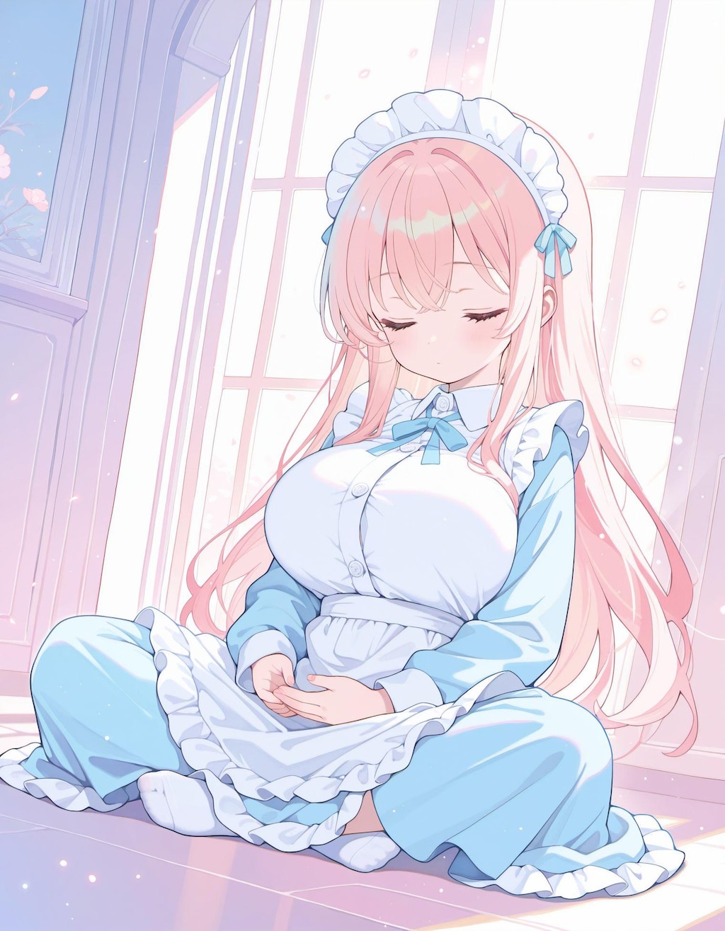 瞑想メイドさん