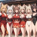 SEEKERで沢山お狐様♪i2i素材としても良い感じです♪（TOPAZとV4B、AQUAのi2i変換例付き） 2枚目