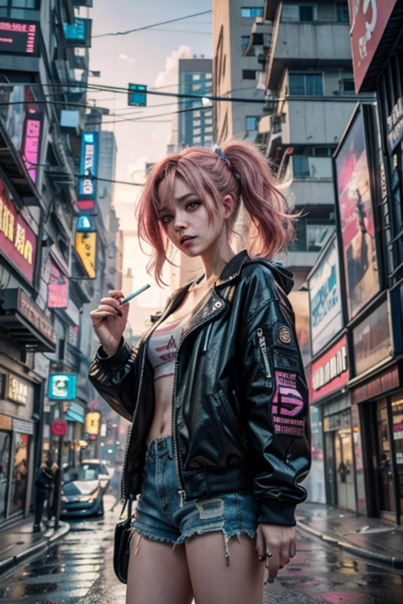 ピンク髪の人 | の人気AIイラスト・グラビア