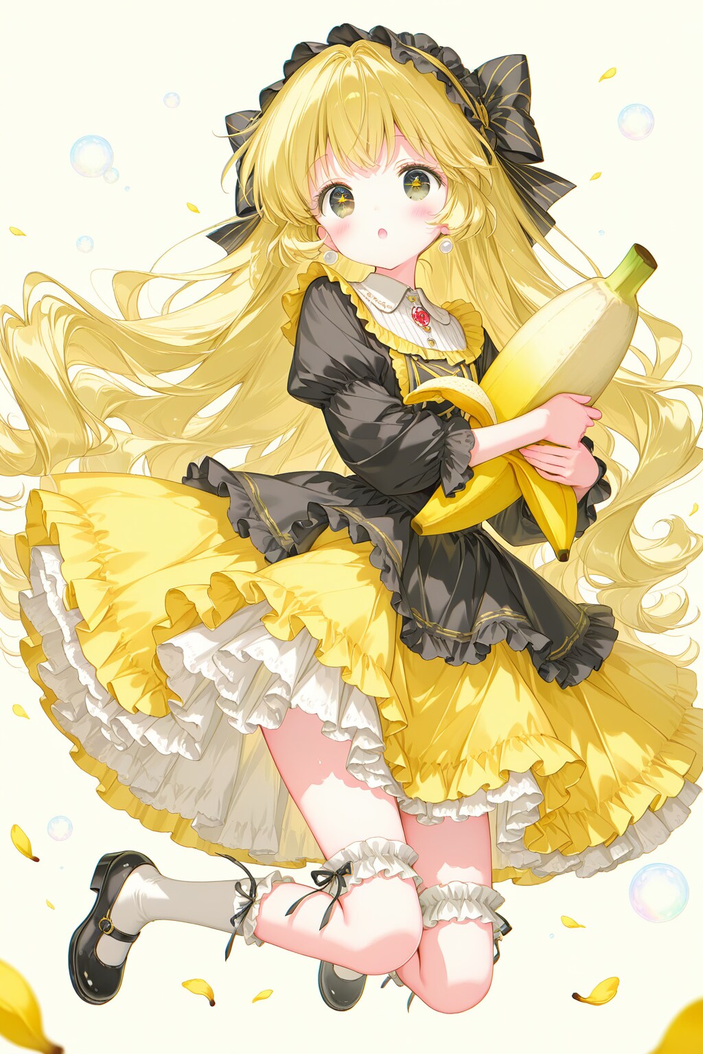 レモンちゃん！？いえ、バナナちゃんです🍌そんなバナナ～ | の人気AIイラスト・グラビア