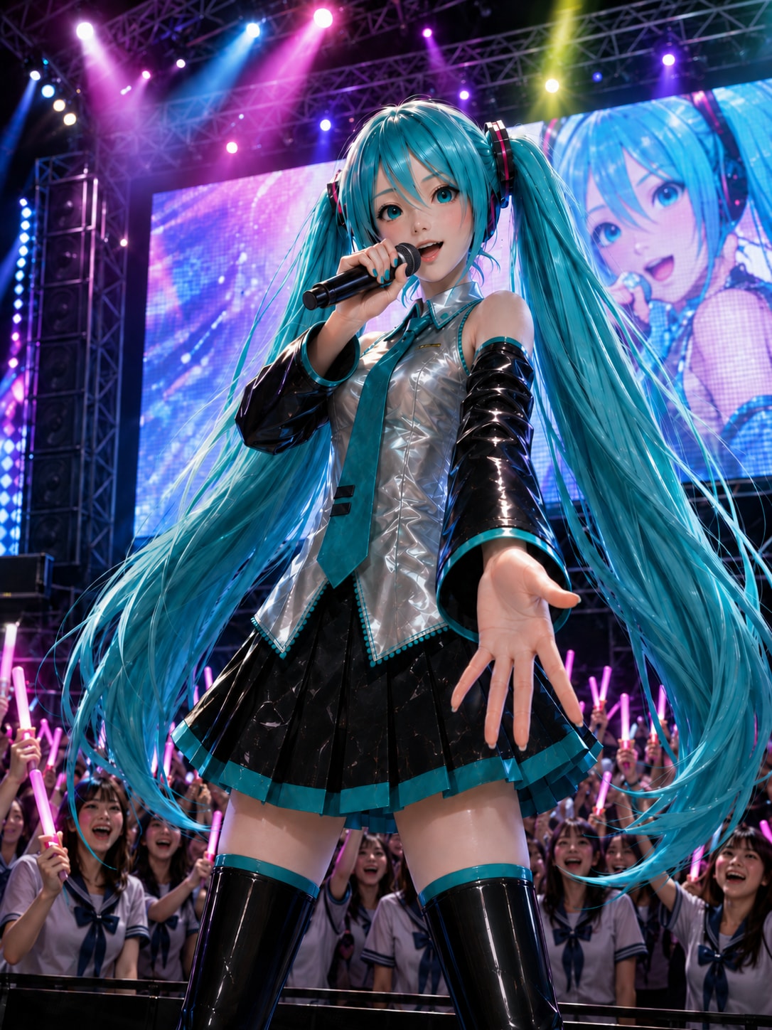 初音ミクのライブ会場