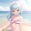 少女水着 3枚目