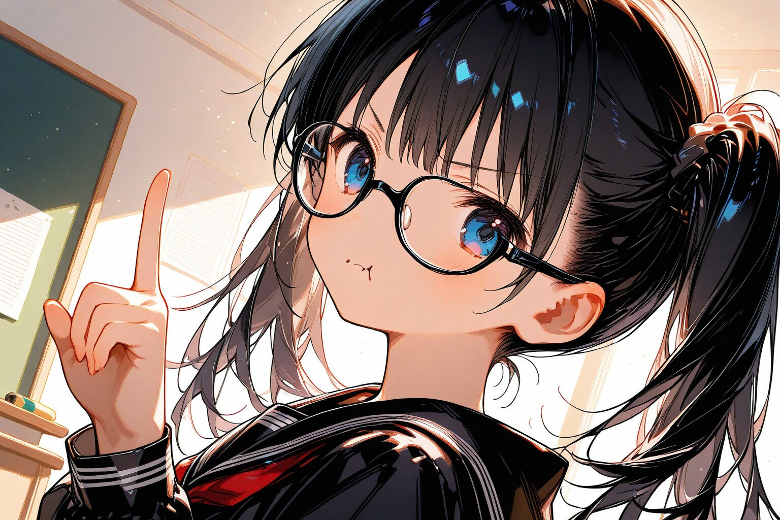 あの頃の叱る眼鏡っ娘委員長が好きだった | の人気AIイラスト・グラビア