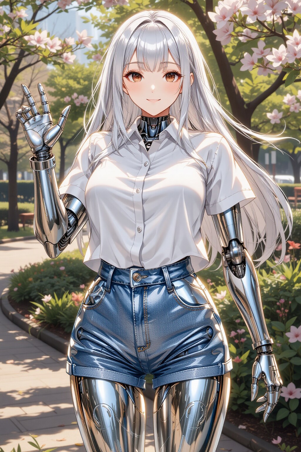 暖かい日のメカ子