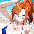 【今日の腹筋】夏のスパイク！ 2枚目
