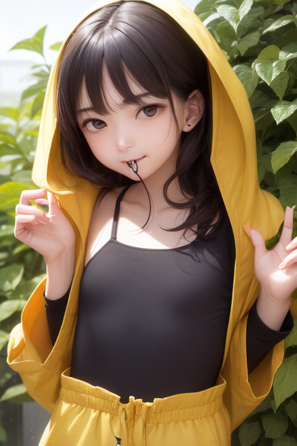 色波　雨だねー黄色いカッパもいいでしょ？