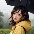 色波　雨だねー黄色いカッパもいいでしょ？ 2枚目