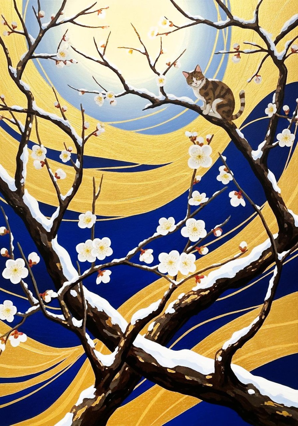 梅と猫