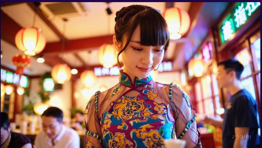 中華料理店でバイトする女子高生