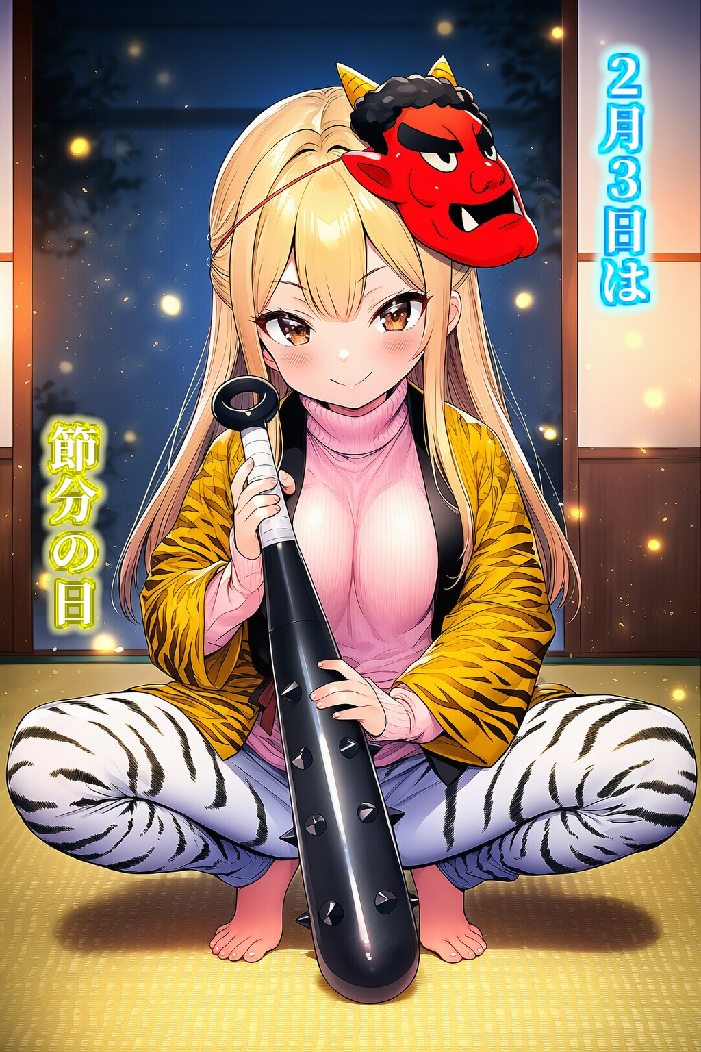 【節分】恵方巻を頬張るうちの子たち👹節分２０２６