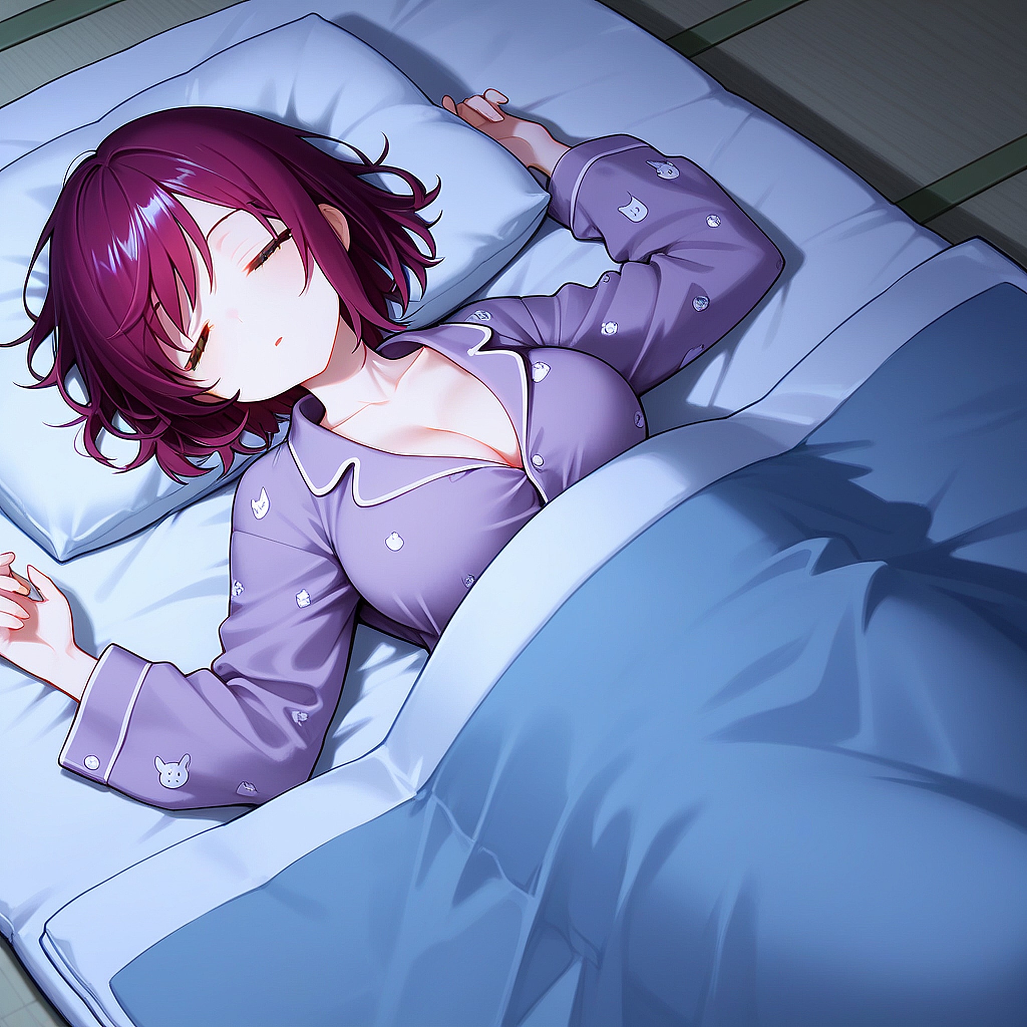 おやすみなさい（挨拶メイドの芽衣ちゃん） | の人気AIイラスト・グラビア