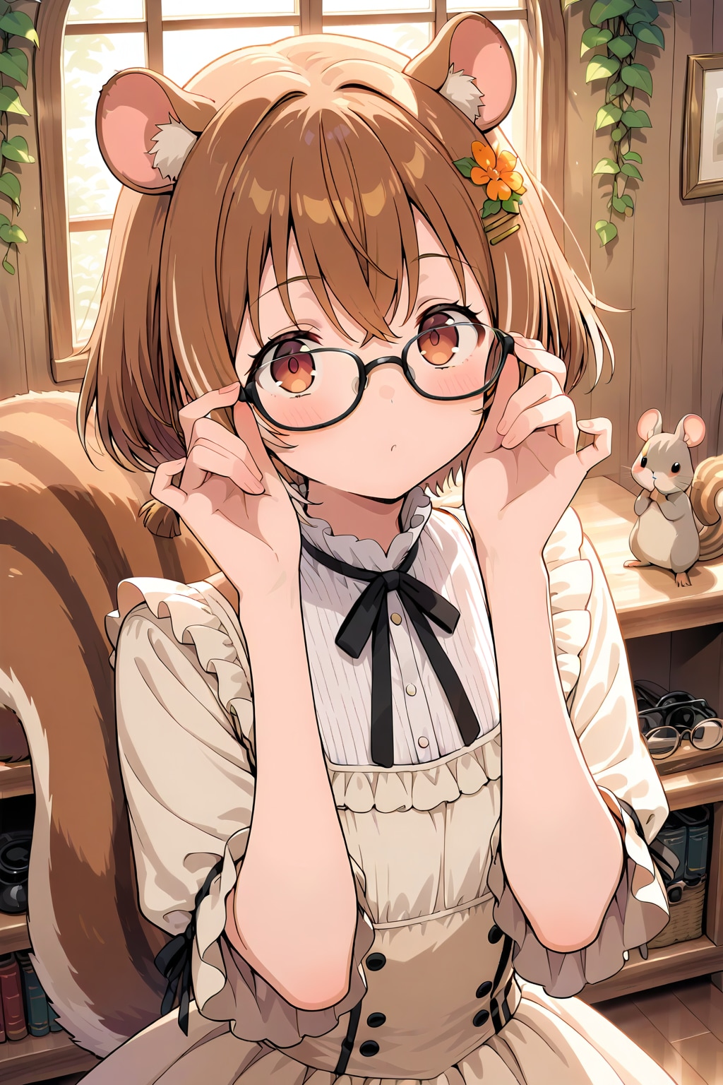 シルちゃんのメガネフィッティング《おいでよ どうぶつの娘》