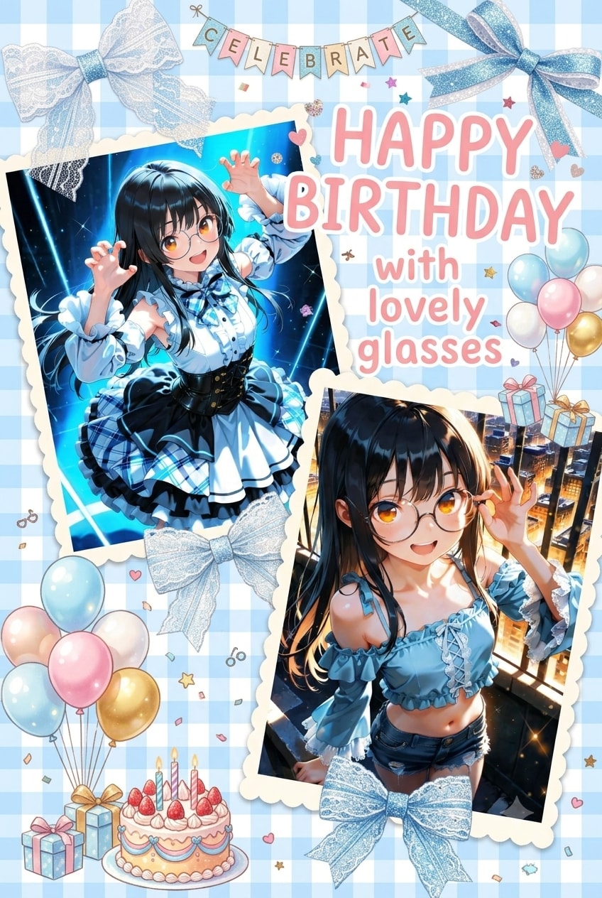 ふうちゃんを眼鏡っ娘に