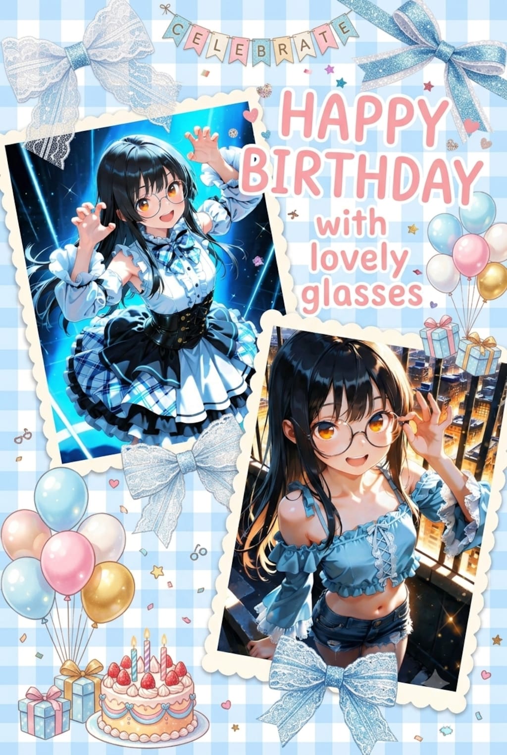 ふうちゃんを眼鏡っ娘に