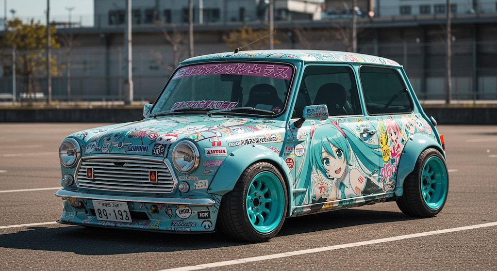 初音ミク痛車ミニクーパー