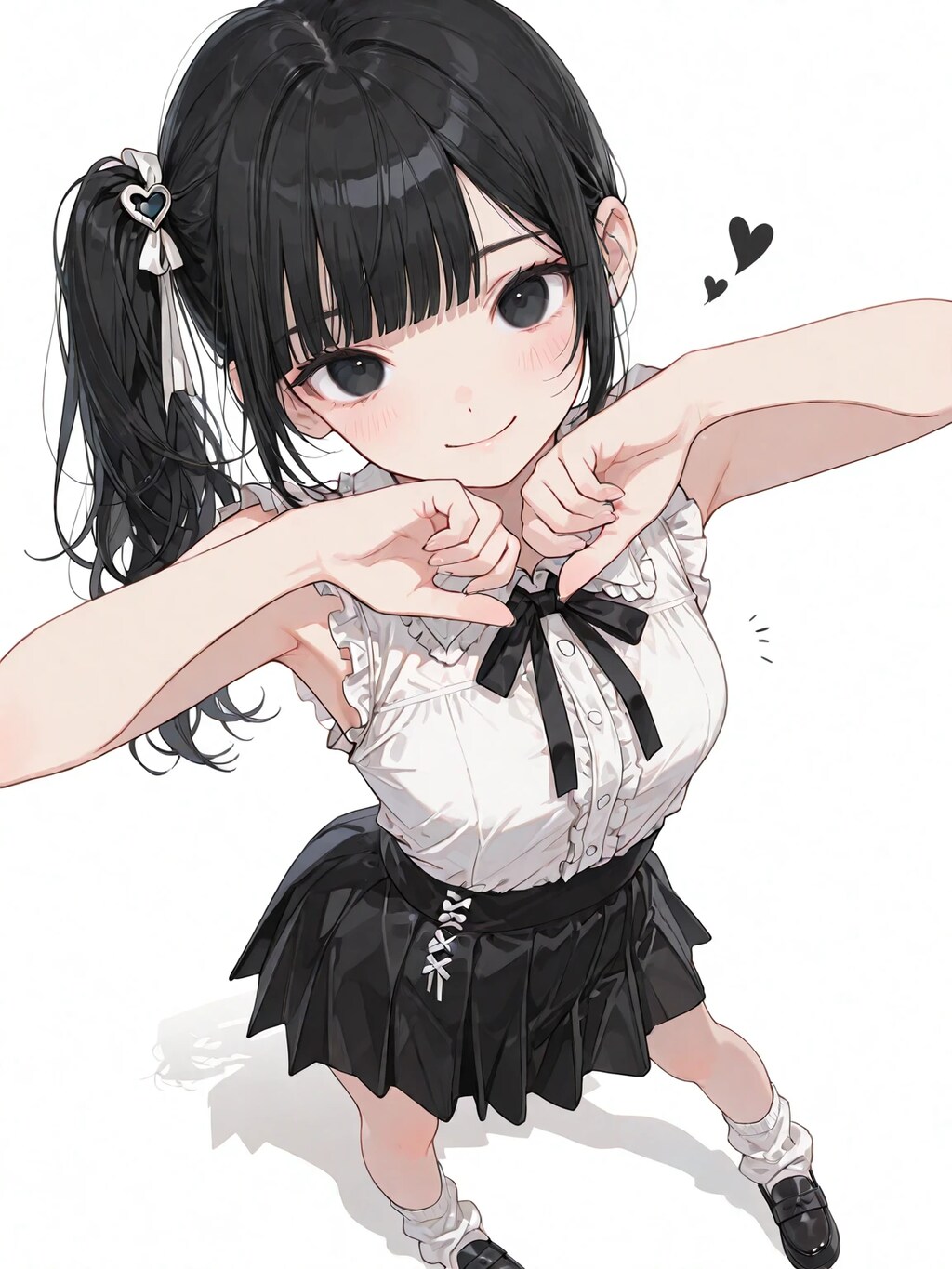 黒髪ちゃんはウキウキ
